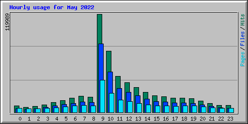 Hourly usage for May 2022